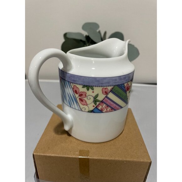Mikasa Fine China Country Quilt Creamer Pitcher L5777 Japan-E - Picture 2 of 7